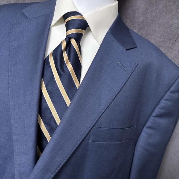 Peter Millar Sport Coat 46R Blue Blazer Jacket Canada Classic Business Casual